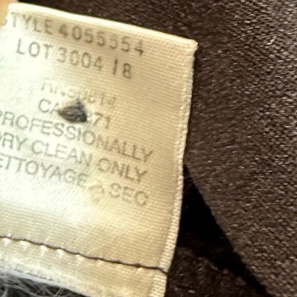 Theory Wool Button Down Shirt Chocolate Brown Size Small - Picture 6 of 10